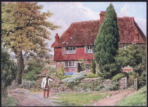 Tillington, Nr Petworth, Sussex, fra The Cottages and the Village Life of Rural England udgivet af Dent & Sons Limited, 1912